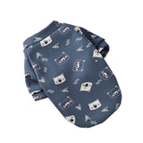 Cartoon Print Pet Clothes Hoodie Plus Velvet Dog Pajamas Bundle S Size-Red Fuwang and Zhang Qingxiong