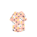 Cartoon Print Pet Clothes Hoodie Plus Velvet Dog Pajamas Bundle S Size-Pink and Blue Rabbit Style