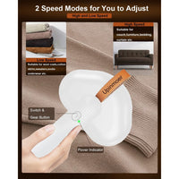 Fabric Shaver Rechargeable Wireless Portable Electric Lint Remover White