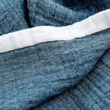 76 x 104cm Cotton Light Comfortable Muslin Blanket for All Season-Blue