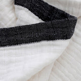 150 x 200cm Cotton Light Comfortable Muslin Blanket for All Season-White