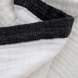 76 x 104cm Cotton Light Comfortable Muslin Blanket for All Season-White