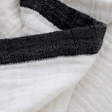 130 x 150cm Cotton Light Comfortable Muslin Blanket for All Season-White