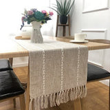 Farmhouse Table Runner Rustic Linen Boho Table Runner for Dining Table Coffee