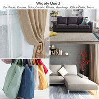 Set of 10 Colors Adhesive Linen Fabric Patches Tapes 10.5 x 20.5cm