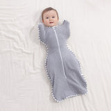 FancyGrab Baby Surrender Sleeping Bag Newborn Swaddle UP Transition Bag Grey