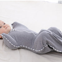 FancyGrab Baby Surrender Sleeping Bag Newborn Swaddle UP Transition Bag Grey