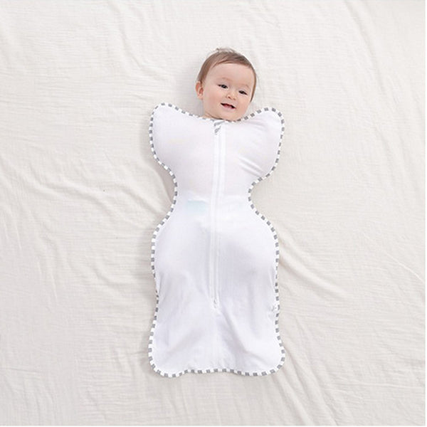 FancyGrab Baby Surrender Sleeping Bag Newborn Swaddle UP Transition Bag White