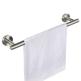 Set of 4 Pcs Bathroom Hardware Set Wall Mount Towel Holder Paper Holder Bundle Silver