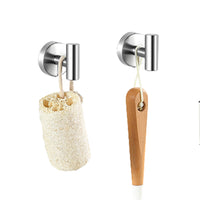 Set of 4 Pcs Bathroom Hardware Set Wall Mount Towel Holder Paper Holder Bundle Silver