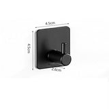 Set of 7 Pcs Bathroom Hardware Set Wall Mount Towel Holder Paper Holder Bundle Black
