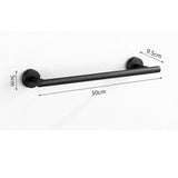 Set of 7 Pcs Bathroom Hardware Set Wall Mount Towel Holder Paper Holder Bundle Black