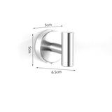 Set of 4 Pcs Bathroom Hardware Set Wall Mount Towel Holder Paper Holder Bundle Silver
