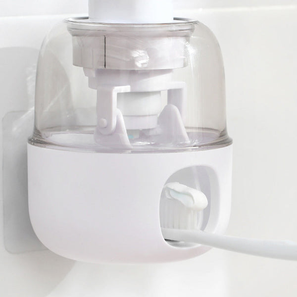Set of 2 Pack Wall Mounted Automatic Toothpaste Dispenser for Couples