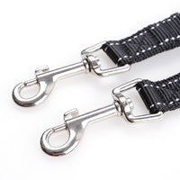 Dual Dog Leash Pet Dog Leash Double Ended Leads Training Rope Black