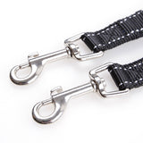 Dual Dog Leash Pet Dog Leash Double Ended Leads Training Rope Black