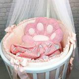 Cute Cat Paw Seat Pad Lazy Sofa Chair Seat Cushion 75 x 70cm Pink