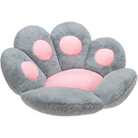 Cute Cat Paw Seat Pad Lazy Sofa Chair Seat Cushion 75 x 70cm Grey