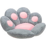Cute Cat Paw Seat Pad Lazy Sofa Chair Seat Cushion 75 x 70cm Grey