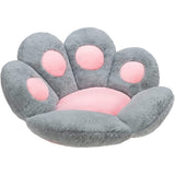Cute Cat Paw Seat Pad Lazy Sofa Chair Seat Cushion 65 x 60cm Grey