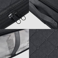Set of 2Pack Under Bed Storage Bins Foldable Clothes Storage Bags with Reinforced Handle Black