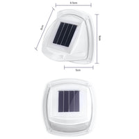 Set of 2pcs LED Solar Powered Wall Lights -White Light