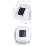 Set of 2pcs LED Solar Powered Wall Lights -White Light