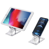Adjustable Aluminum Phone Tablet Stand with Multiangle Silver