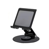 Portable Aluminum Desk Desktop Cellphone Tablet Stand Holder Black