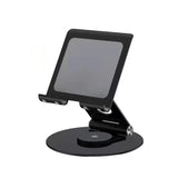 Portable Aluminum Desk Desktop Cellphone Tablet Stand Holder Black