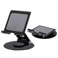 Portable Aluminum Desk Desktop Cellphone Tablet Stand Holder Black