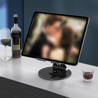 Portable Aluminum Desk Desktop Cellphone Tablet Stand Holder Black