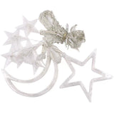 Star Moon Fairy Lights LED Curtain String Light Xmas Wedding Lamp Home Decor Style 1