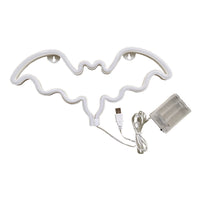Bat Shaped Neon Signs LED Wall Lights Easter Art Decor Warm White