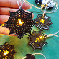 2M 10LEDs Halloween Spider Web Shape Decorative String Lights