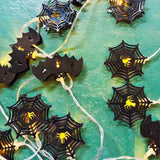 2M 10LEDs Halloween Spider Web Shape Decorative String Lights