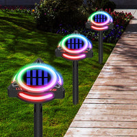 Multi Color Solar Ground Light Outdoor Garden Buried Lamp Triangle Style