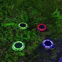 Multi Color Solar Ground Light Outdoor Garden Buried Lamp Triangle Style