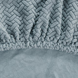 Wing Chair Slipcover Stretch Fit Armchair Protector Cover Light Grey