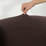 Wing Chair Slipcover Stretch Fit Armchair Protector Cover Coffee