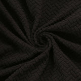 Wing Chair Slipcover Stretch Fit Armchair Protector Cover Black