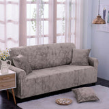 Vintage Embossed Flower Sofa Cover Stretch Chair Couch Slipcovers Grey