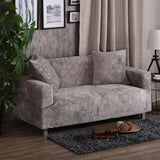Vintage Embossed Flower Sofa Cover Stretch Chair Couch Slipcovers Grey