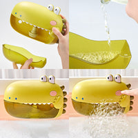 Baby Bath Bubble Toys Dinosaur Bubble Maker Shower Toy Fun Gift for Toddler Kids Orange
