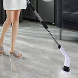 Electric Spin Scrubber Rechargeable Adjustable Cleaning Brush Set