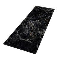 FancyGrab Marble Style Home Non-Slip Kitchen Floor Mat Bedroom Entrance Doormat Black