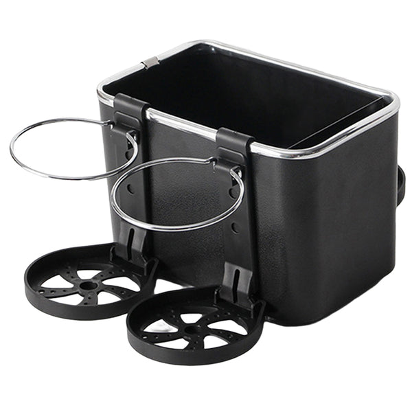 Multifunctional Car Armrest Storage Box with 2 Water Cup Holder
