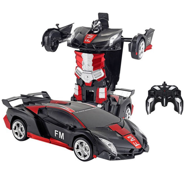 Transforming Racing Car Toys Auto Demo 360 Rotation Drifting -Red