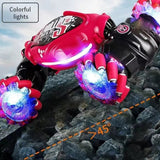 Remote Hand Control Watch Gesture Sensor Twist Car Toy USB charging Car Toy -Red