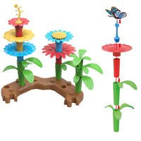 38Pcs Kids Flower Garden Building Toys Gardening Pretend Gift Random Style